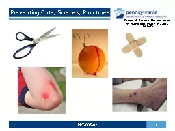 PPT-Preventing Cuts, Scrapes, Punctures