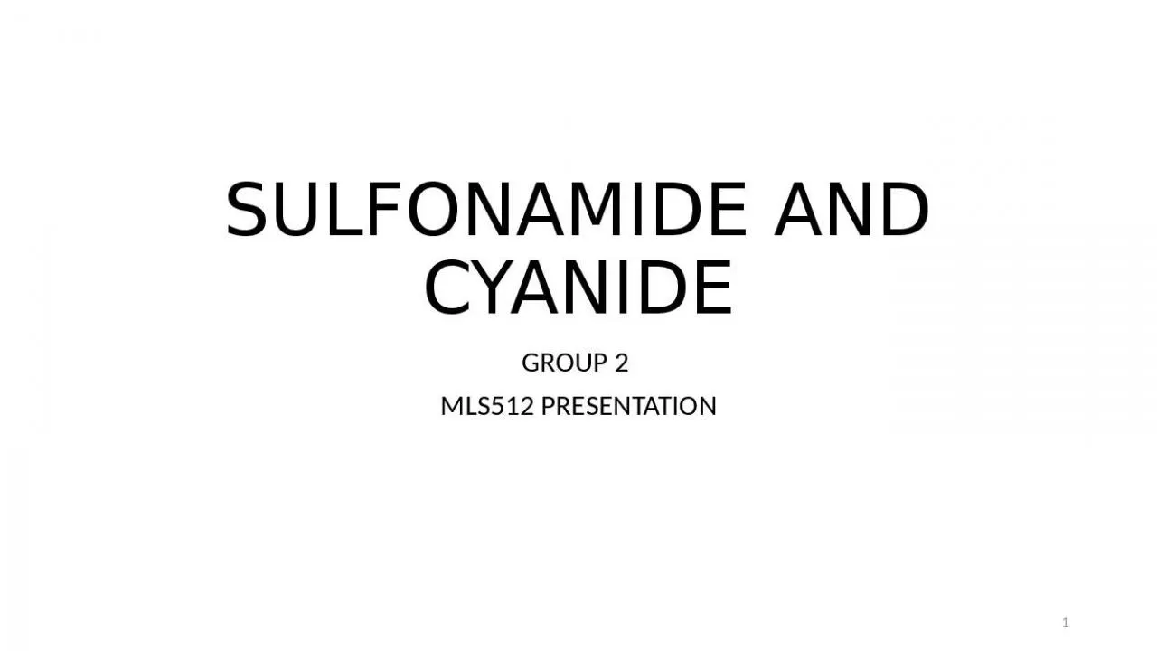 PPT-SULFONAMIDE AND CYANIDE GROUP 2