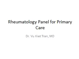 Rheumatology Panel for Primary