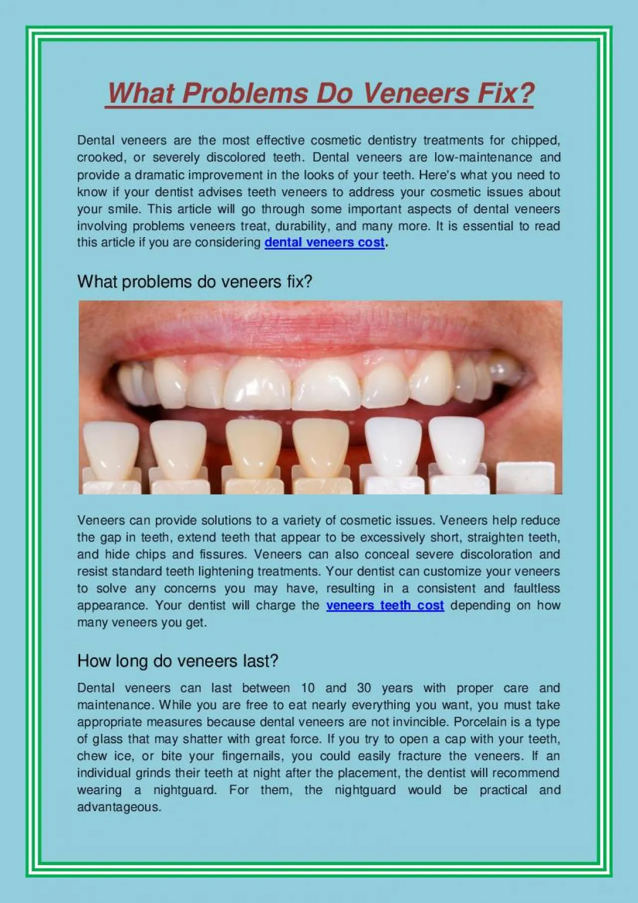 PDF-What Problems Do Veneers Fix?