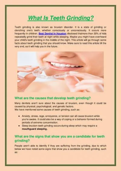 What Is Teeth Grinding?