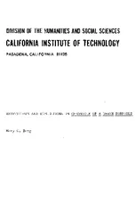 SOCIAL SCIENCES CALIFORNIA INSTITUTE OF TECHNOLOGY