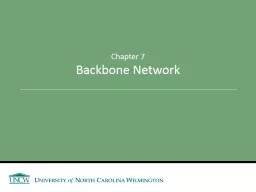 Chapter 7 Backbone Network