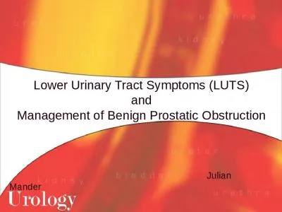 Lower Urinary Tract Symptoms (LUTS)