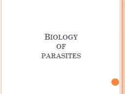 Biology  of  parasites Biology of