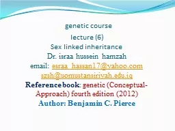 genetic  course lecture