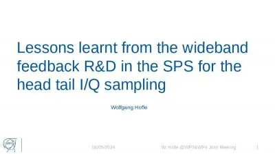 Lessons learnt from the wideband feedback R&D in the SPS for the head tail I/Q