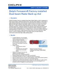 SAFETY & SECURITY SYSTEMS  Delphi Forewarn
