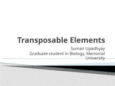 Transposable Elements Suman