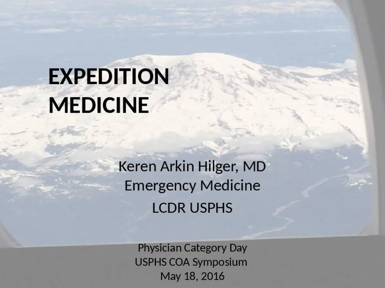 PPT-EXPEDITION MEDICINE