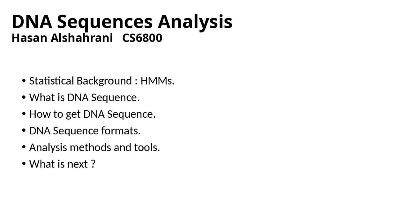 PPT-DNA Sequences Analysis Hasan