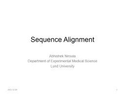 Sequence  Alignment Abhishek