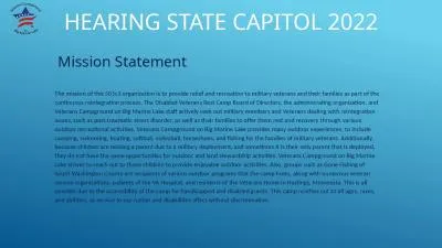 Hearing state capitol 2022