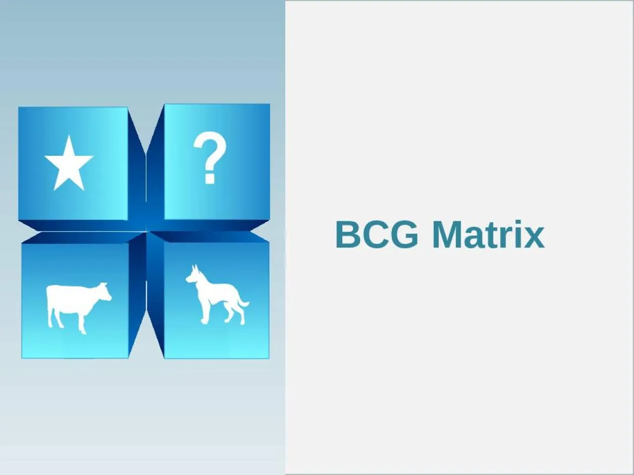 PPT-BCG Matrix Contents Emergence of BCG Matrix