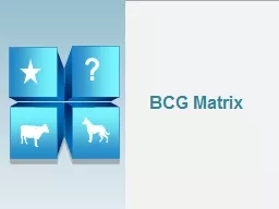 BCG Matrix  Contents  Emergence of BCG Matrix