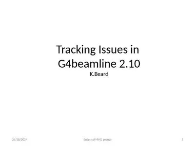 Tracking Issues in  G4beamline 2.10