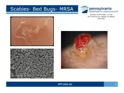 Scabies- Bed Bugs- MRSA PPT-050-02