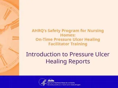 AHRQ’s Safety Program for Nursing Homes: