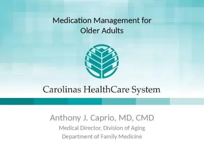 Medication Management for