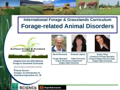 International Forage & Grasslands Curriculum