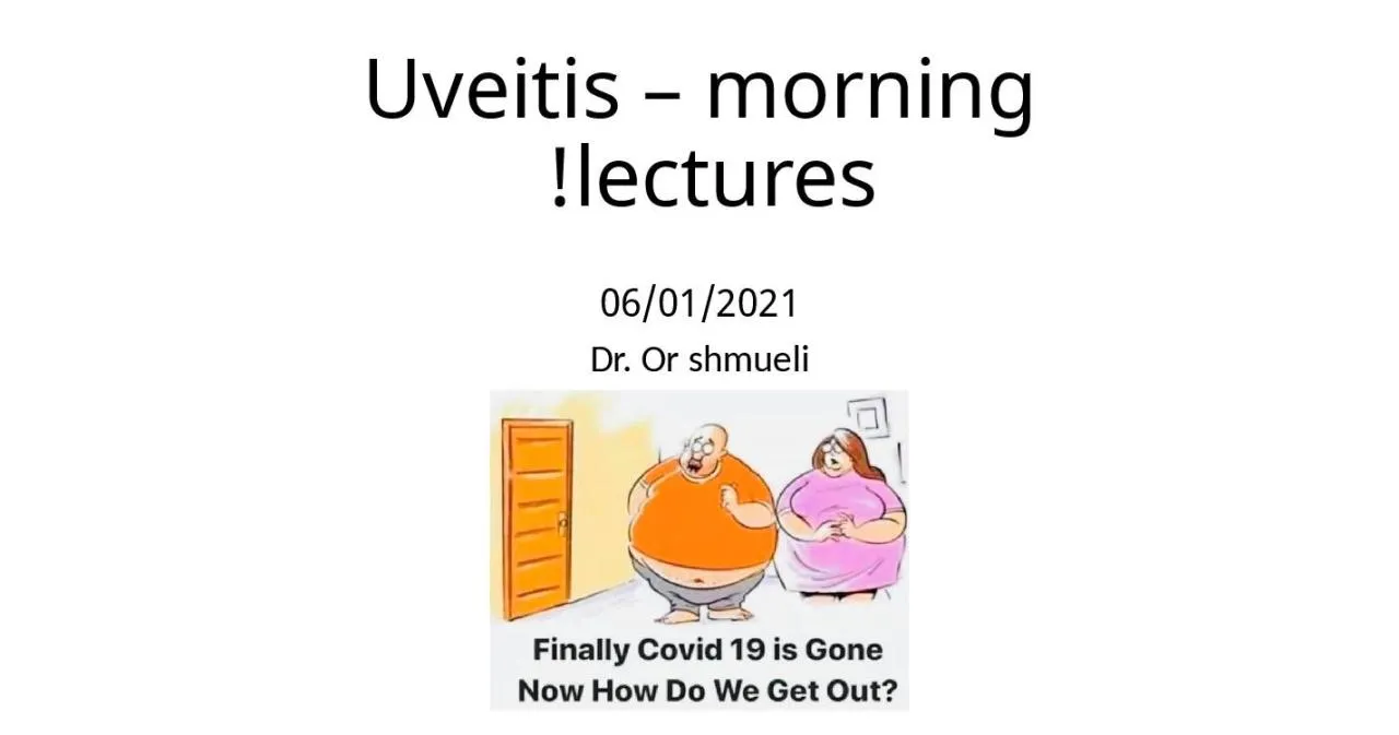 PPT-Uveitis – morning lectures!