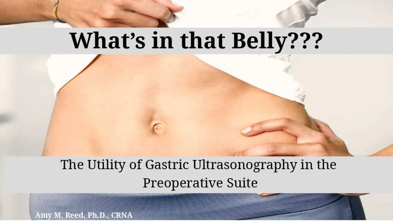 PPT-What’s in that Belly???