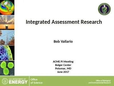 Integrated Assessment Research