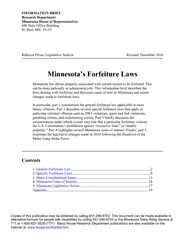 House Research DepartmentRevised: December 2010Minnesota’s Forf