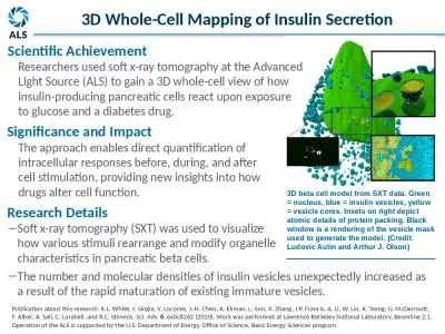 Publication about this research: K.L. White, J. Singla, V. Loconte, J.-H. Chen, A. Ekman, L. Sun, X