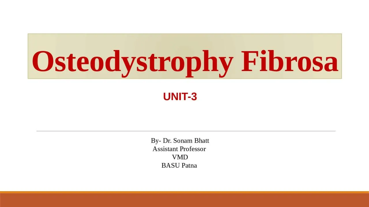 PPT-Osteodystrophy F ibrosa