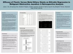 PPT-Efficacy of Plastic Versus Metal Biliary Stents on Bilirubin Regression in Malignant Obstructive