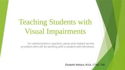 Teaching Students with Visual Impairments