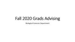 Fall 2020 Grads Advising