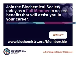 Join the Biochemical Society today
