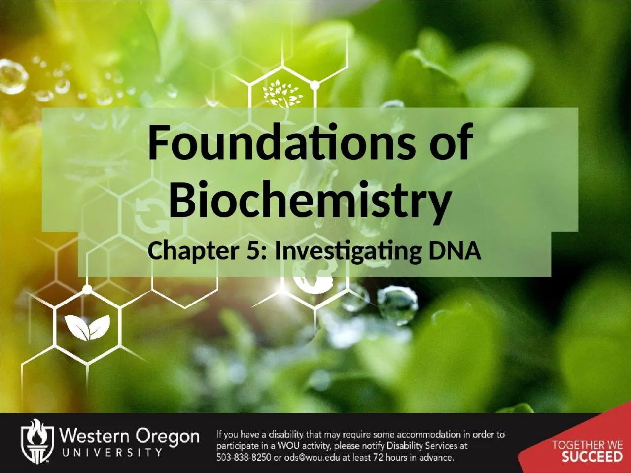 PPT-Foundations of Biochemistry