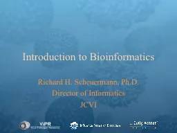 Introduction to Bioinformatics