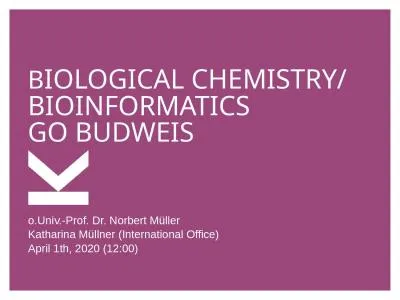 B iological  Chemistry/