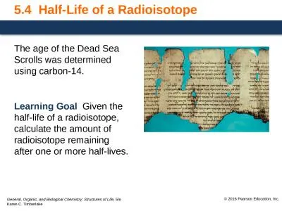 5.4   Half-Life of a  Radioisotope