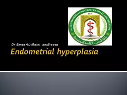 Endometrial hyperplasia Dr