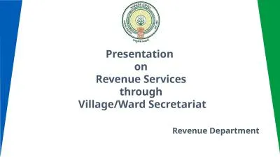 Presentation  on   Revenue Services