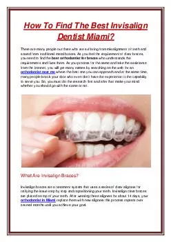 How To Find The Best Invisalign Dentist Miami?
