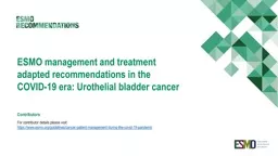 ESMO-Recommendations-Covid-19-Urothelial-Bladder-Cancer-Slide-Set