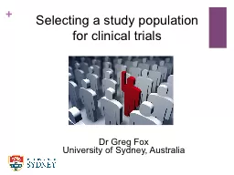 Selecting  a  study  population