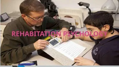 REHABITATION PSYCHOLOGY TOPIC:HEARING AND VISUAL IMPAIRMENTS