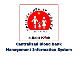 Centralized Blood  Bank