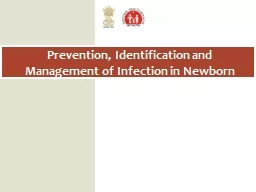 Prevention, Identification and Management of Infection in