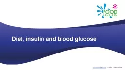Diet, insulin and blood