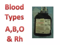 Blood Types A,B,O &