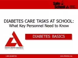 DIABETES   BASICS What is Diabetes?