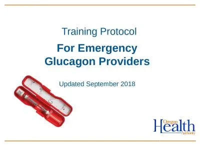 1 Training Protocol For Emergency Glucagon Providers